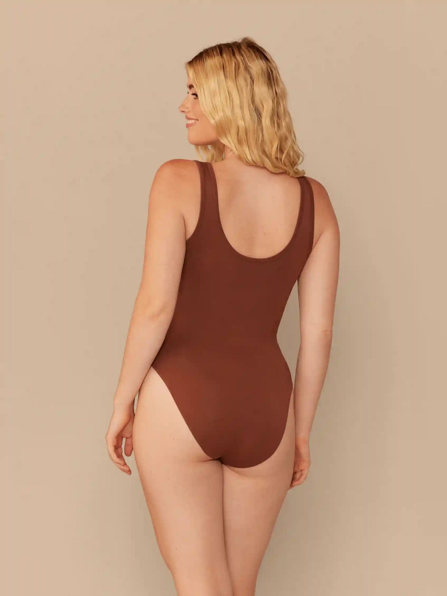UltraModal™ Scoop Neck Bodysuit | Cedar Wood