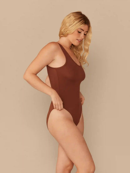 UltraModal™ Scoop Neck Bodysuit | Cedar Wood