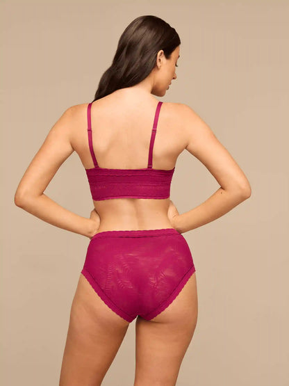 All Over Lace High-Waist Brief | Plum Feather
