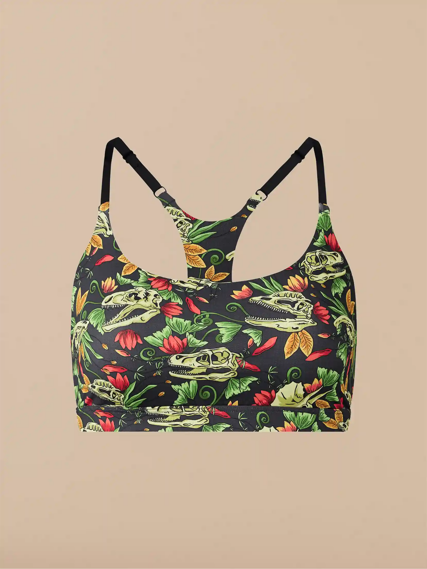 Breathe Racerback Bralette | Jurassic Garden