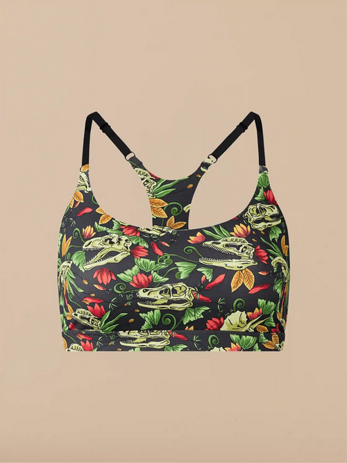 Breathe Racerback Bralette | Jurassic Garden
