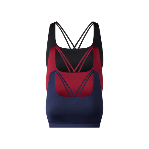 Breathe Strappy Back Bralette 3-Pack | Classic Pack