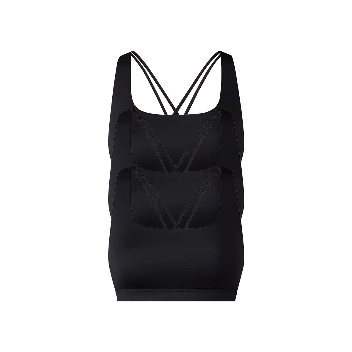 Breathe Strappy Back Bralette 3-Pack | Black Pack