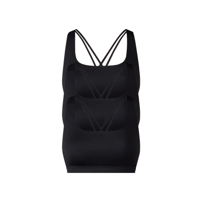 Breathe Strappy Back Bralette 3-Pack | Black Pack