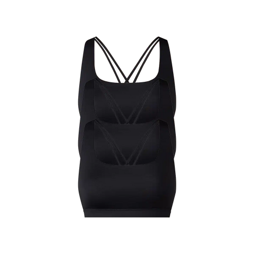 Breathe Strappy Back Bralette 3-Pack | Black Pack