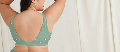 Stretch Cotton V-Neck Bralette | T-Rex