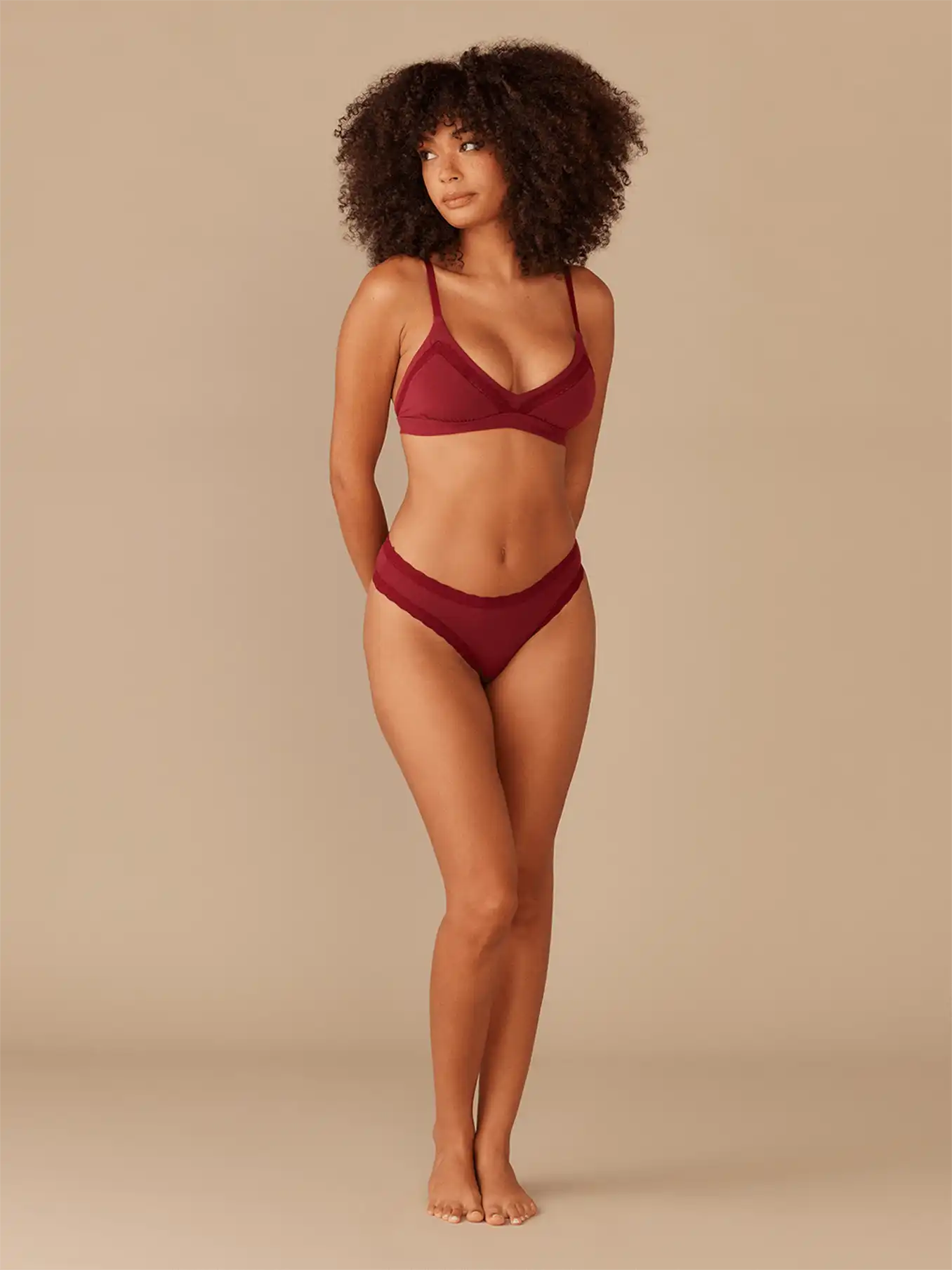 UltraModal™ Lace Tanga | Cabernet