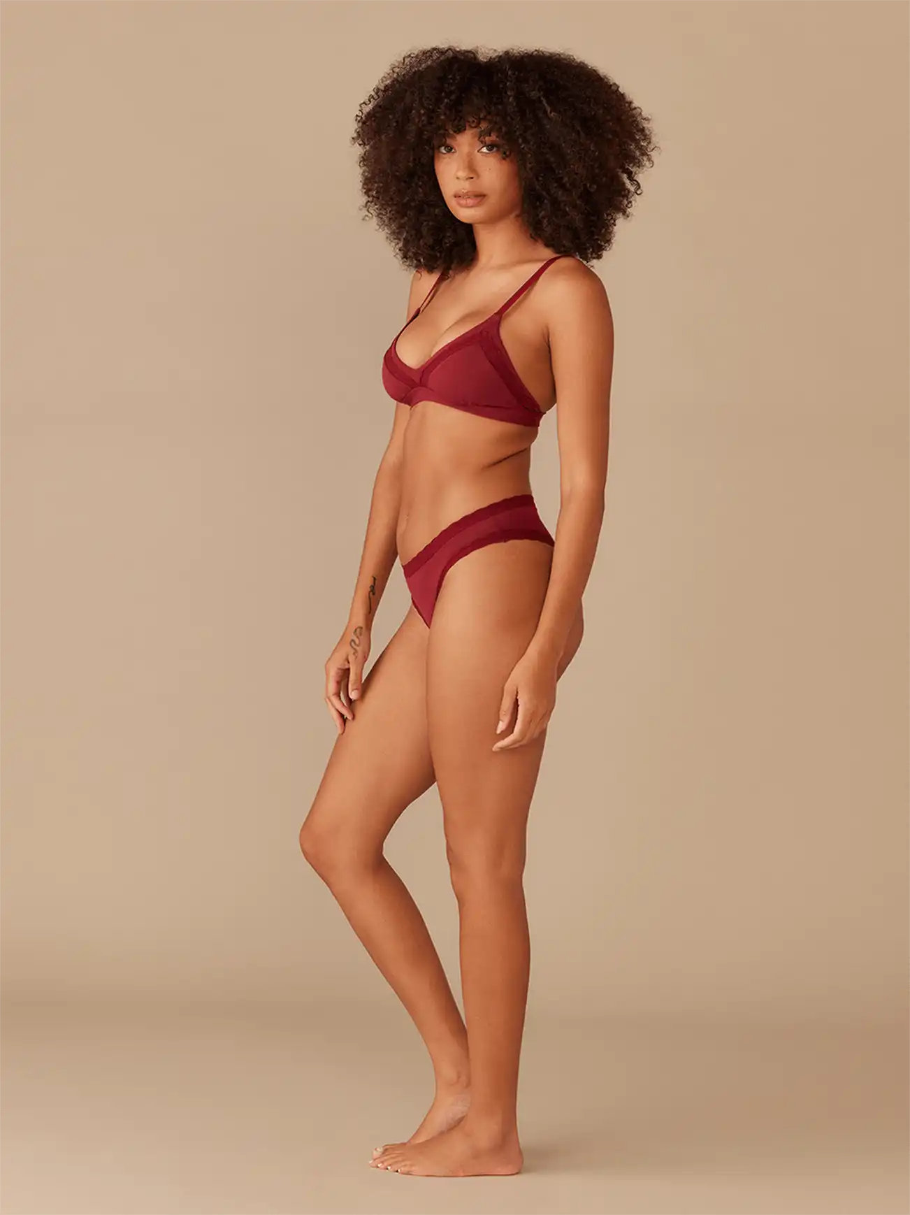 UltraModal™ Lace Tanga | Cabernet