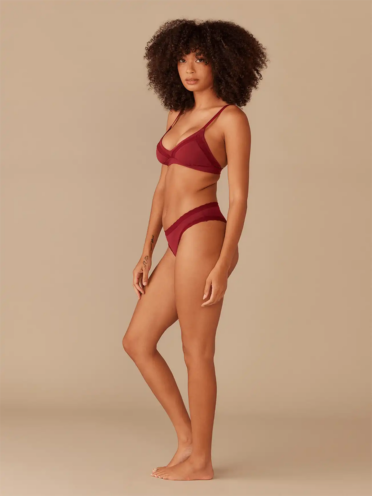 UltraModal™ Lace Tanga | Cabernet