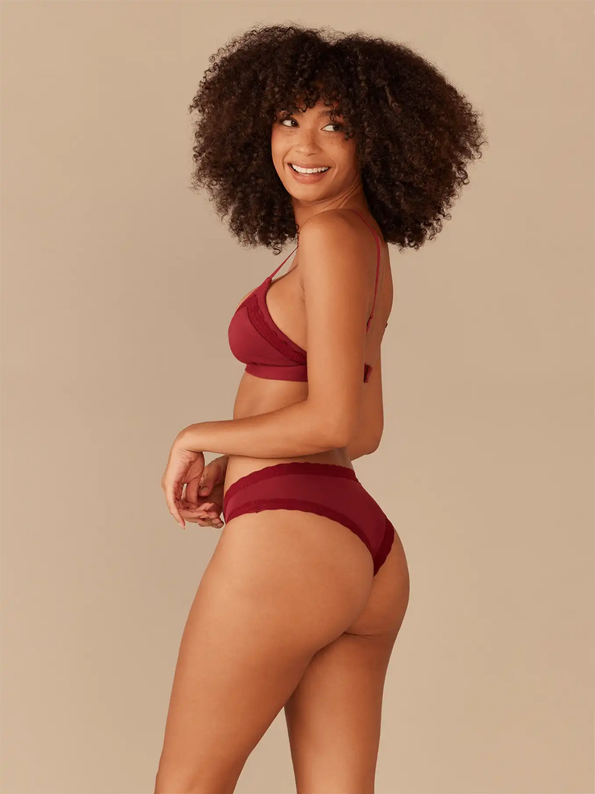 UltraModal™ Lace Tanga | Cabernet