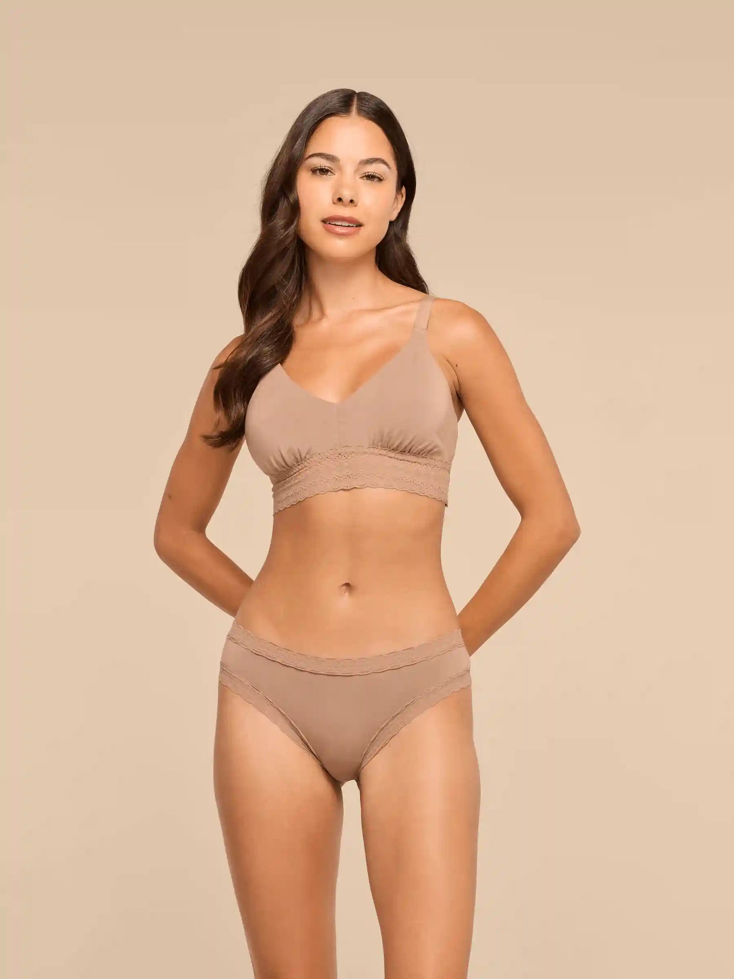 UltraModal™ Lace Tanga | Cocoa