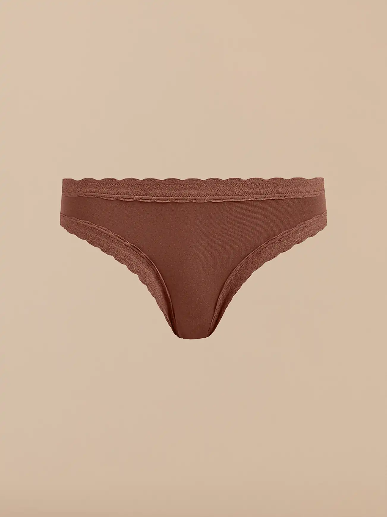 UltraModal™ Lace Tanga | Walnut Shell