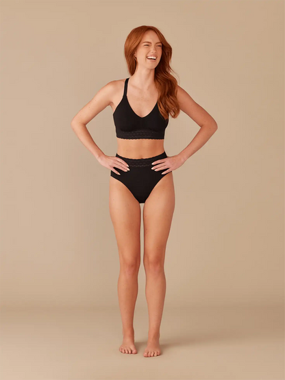 UltraModal™ Lace High-Waisted Brief | Black