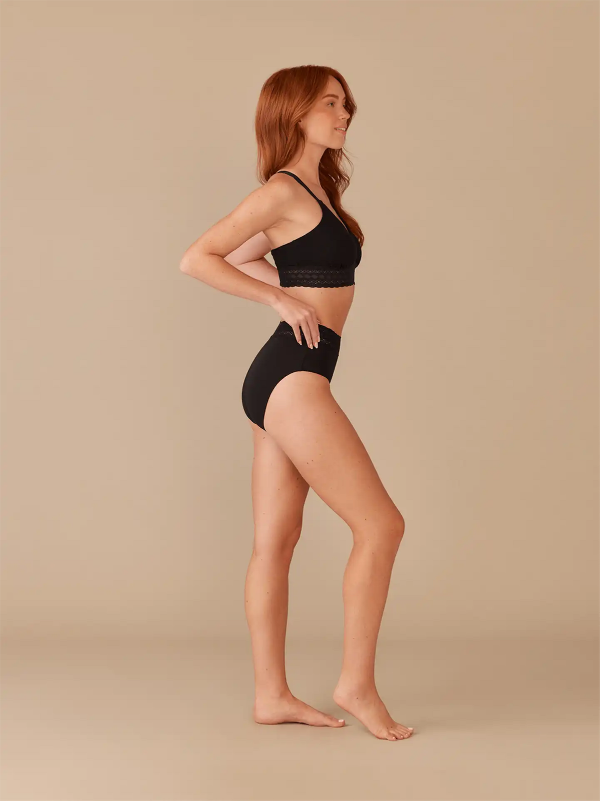 UltraModal™ Lace High-Waisted Brief | Black