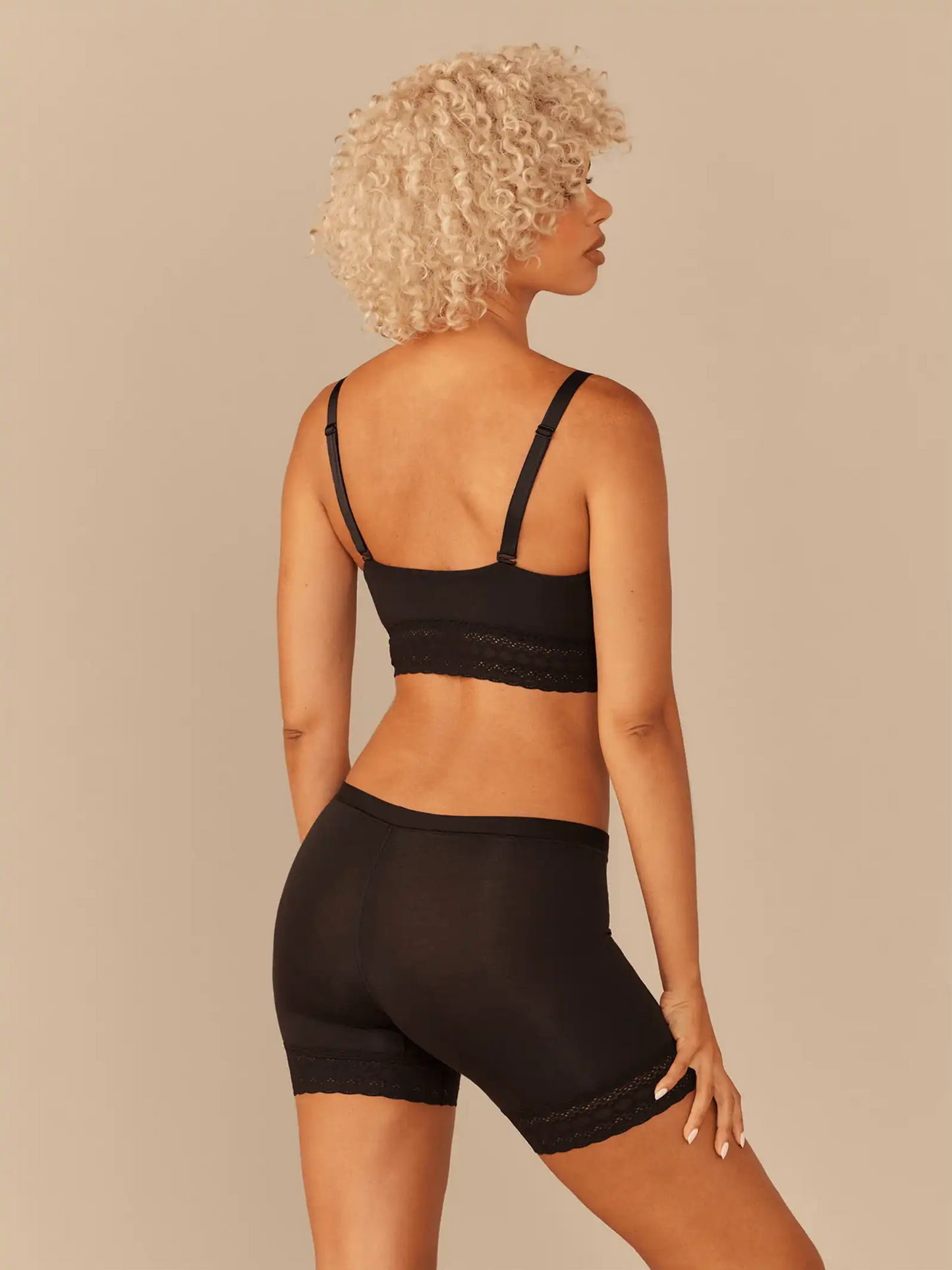 UltraModal™ Lace Long Boyshort | Black