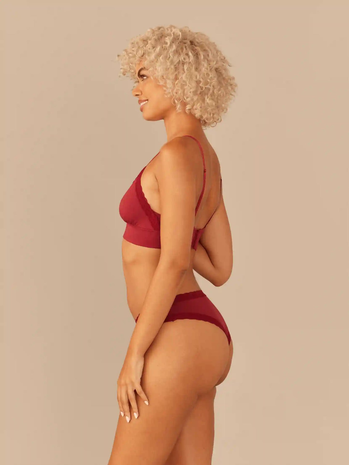 UltraModal™ Lace Plunge Bralette | Cabernet
