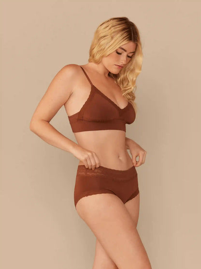 UltraModal™ Lace Plunge Bralette | Cedar Wood