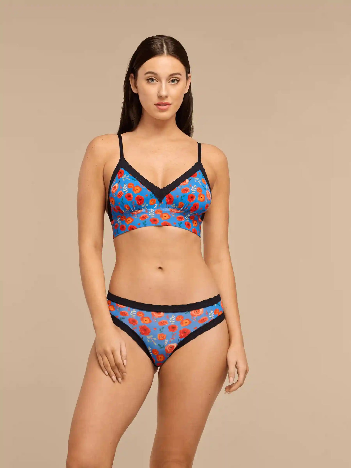 UltraModal™ Lace Plunge Bralette | Painted Petals