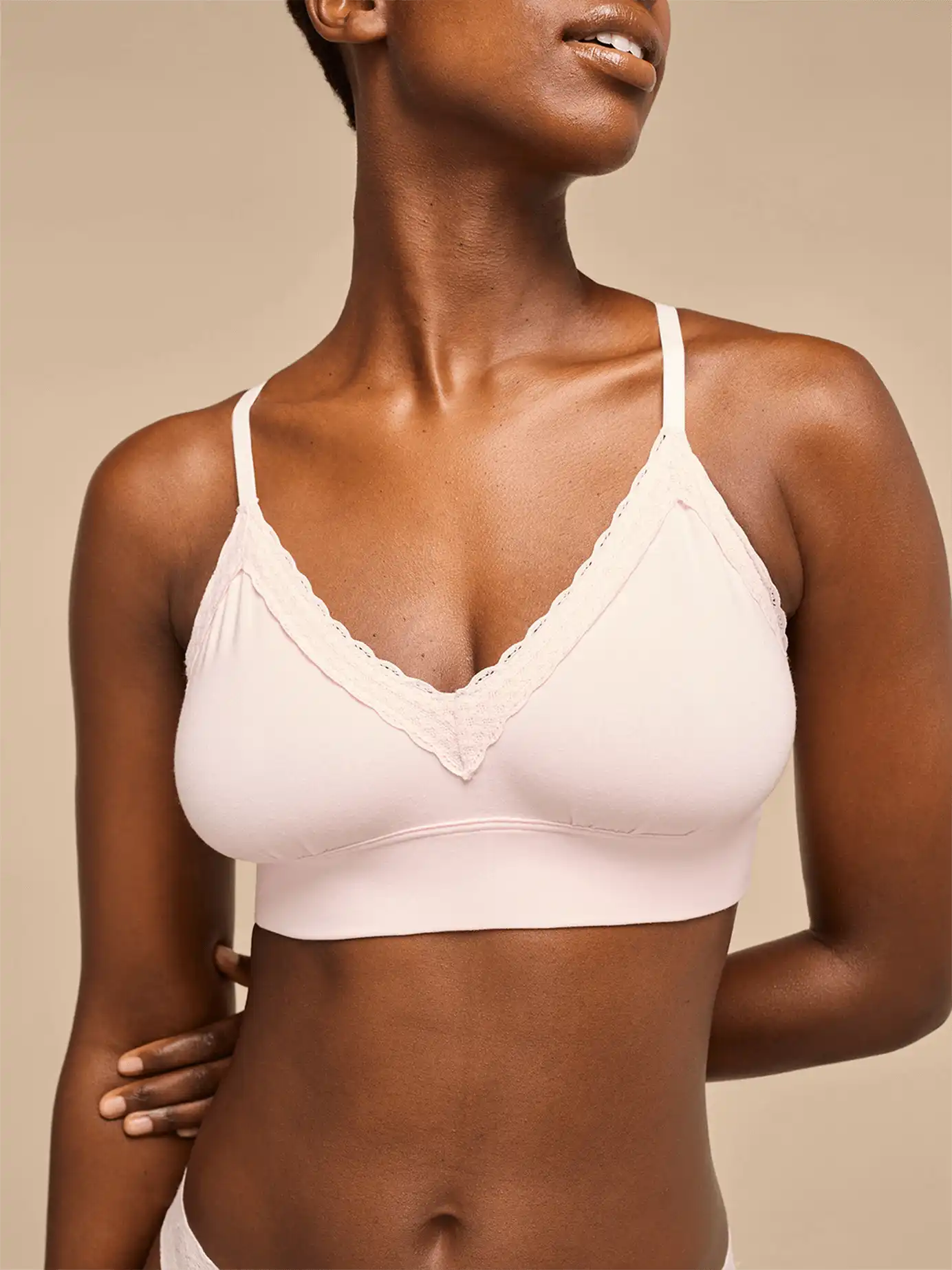 UltraModal™ Lace Plunge Bralette | Cherry Blossom