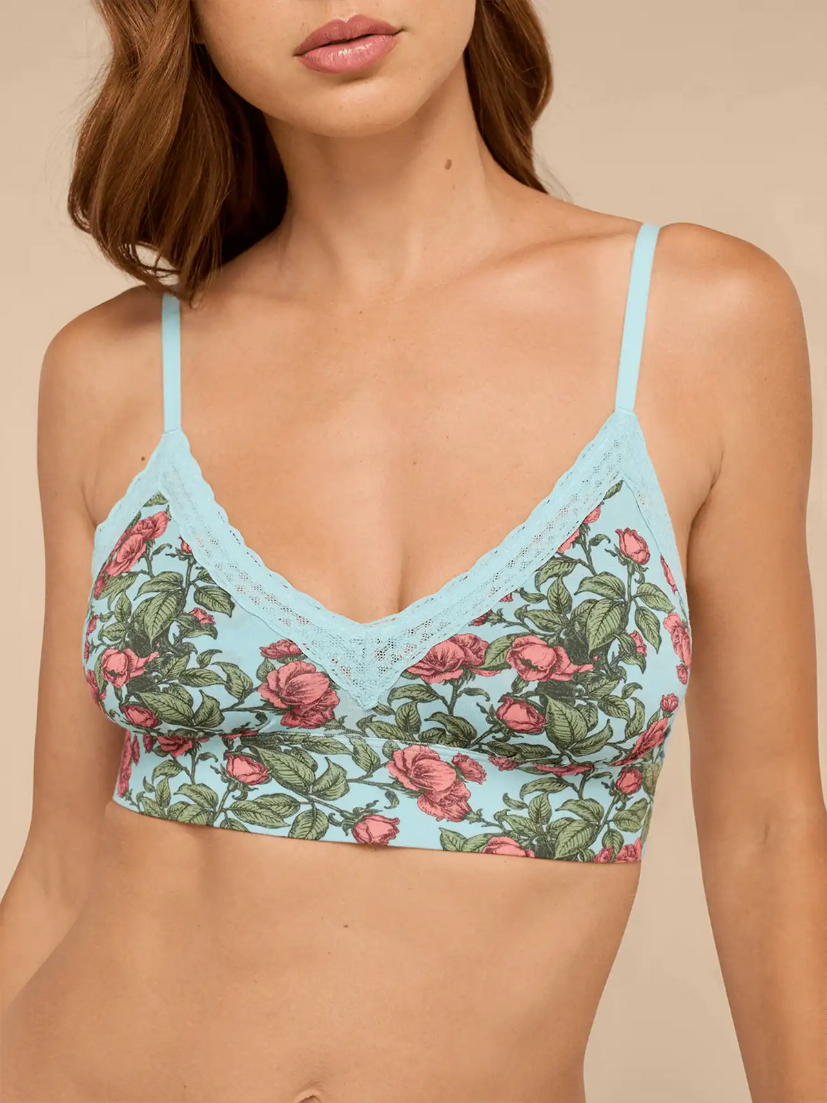 UltraModal™ Lace Plunge Bralette | Peonies