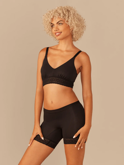 UltraModal™ Lace Longline Bralette | Black