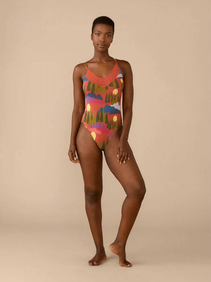 UltraModal™ Lace V-Neck Bodysuit | Mountain High