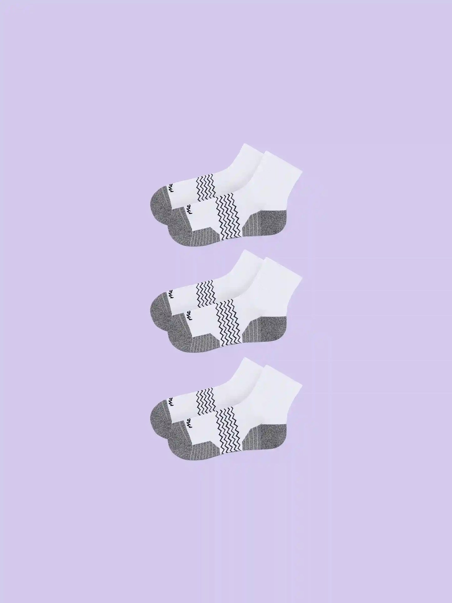 Active Quarter Sock 3-Pack | White Pack